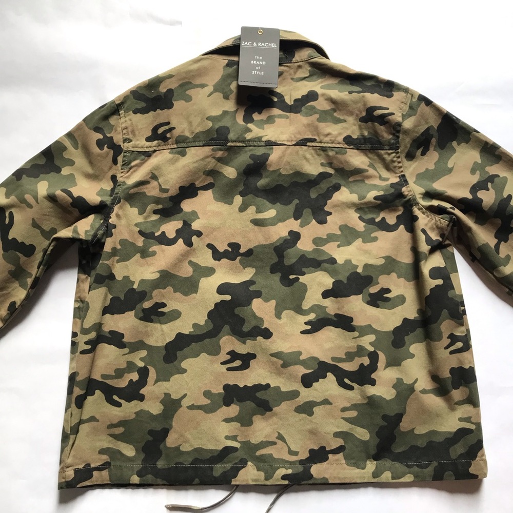 Zac & Rachel Camo Jacket Small Army Green - Picture 6 of 13